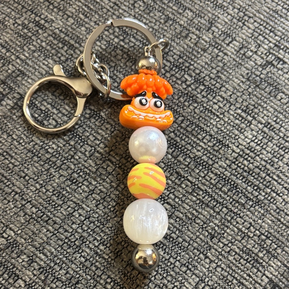 Colorful Beaded Keychain for Kids